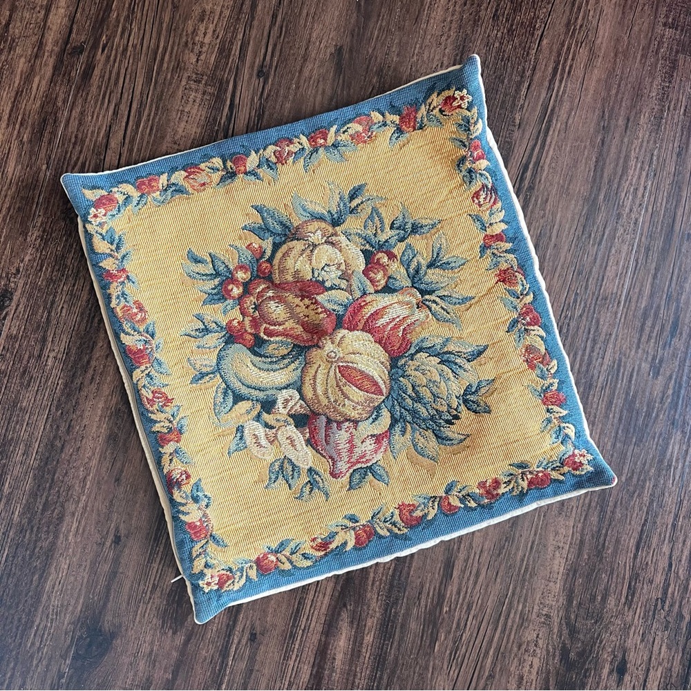 Fall Needlepoint Pillowcase